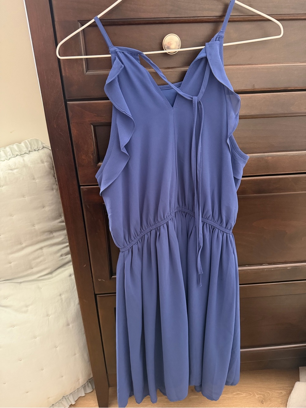 She + Sky Navy Ruffle Sundress - Picture 3 of 4